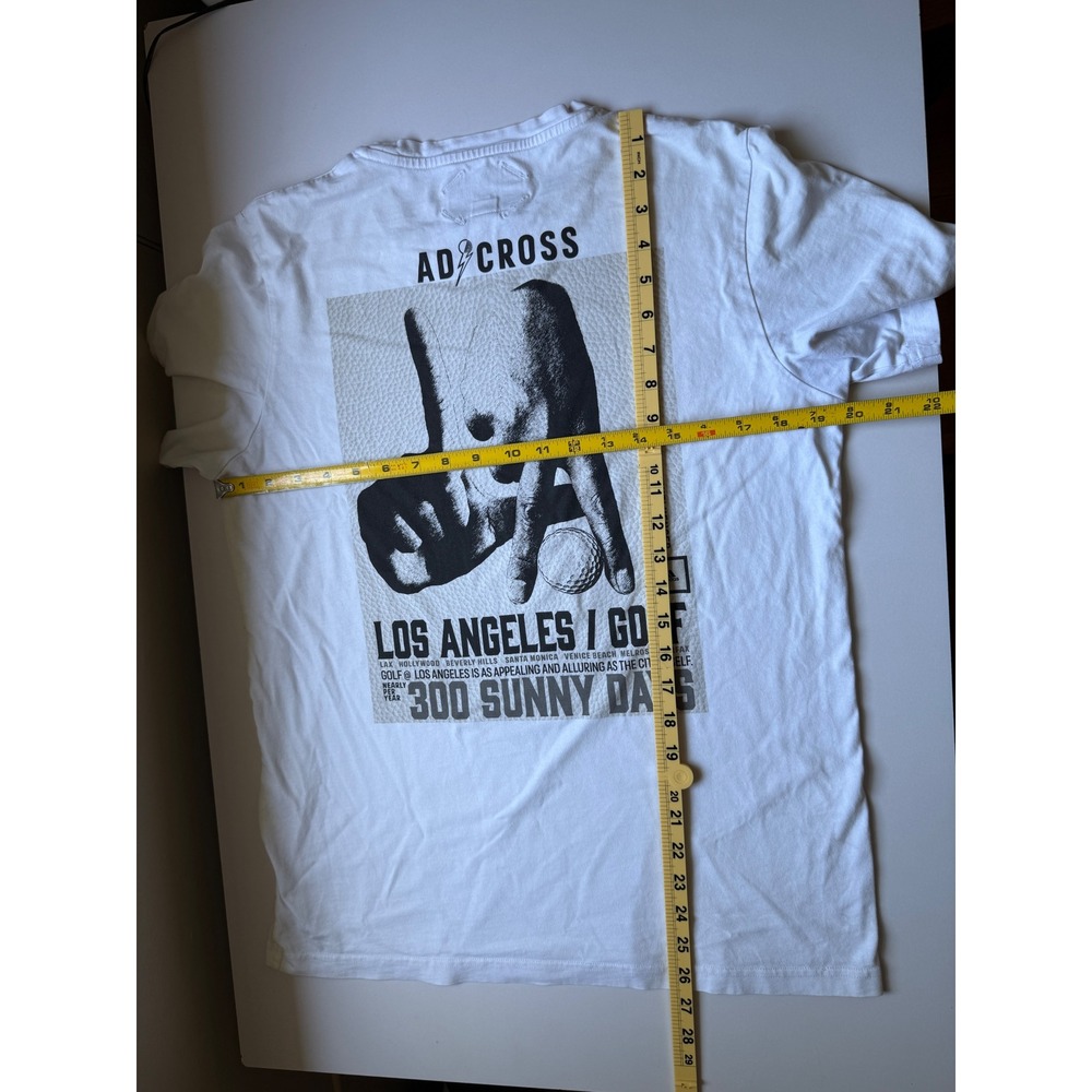 Adidas Adicross Golf T Shirt Los Angeles 300‎ Sunny Days White Small Graphic